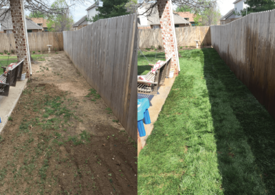Adams Sod Before and After-April 2017